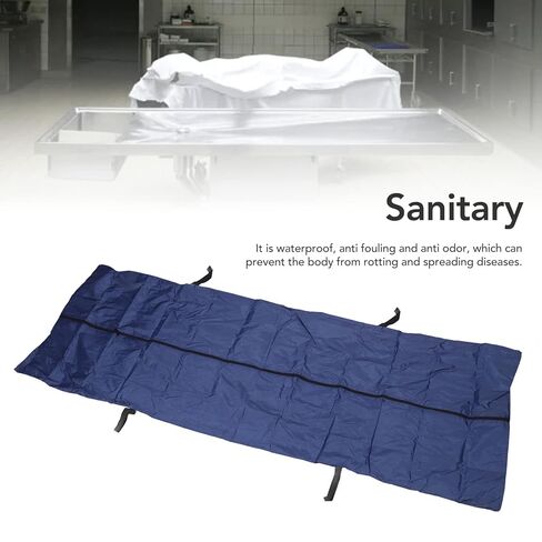 Body Bag Leak Proof Body Storage Bag Thickened Emergency Dead Body Bag for Mortuary Home Hospital 210 x 75cm / 82.7 x 29.5in (210 * 75CM) in Saudi Arabia