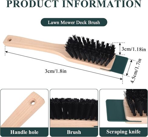 قطعتان من فرشاة جزازة العشب ذات شعيرات خشنة، فرشاة ذات شعيرات صلبة شديدة التحمل مع مقابض خشبية مكشطة تستخدم على نطاق واسع للسطح والآلة وتنظيف الخرسانة in Kuwait