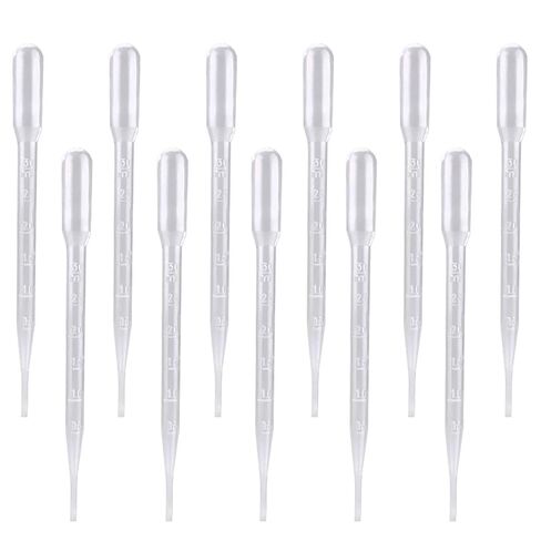 SAFIGLE 200pcs 3ml Graduated Plastic Pipettes Disposable Transfer Droppers for Laboratory Essential Oils Chemistry Experiments in Saudi Arabia