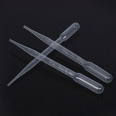 SAFIGLE 200pcs 3ml Graduated Plastic Pipettes Disposable Transfer Droppers for Laboratory Essential Oils Chemistry Experiments in Saudi Arabia