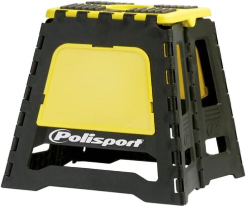 Polisport Pital Pit Bike Stand - الوزن الخفيف والفضاء للدراجات النارية ، دراجات الأوساخ ، MX ، على الطرق الوعرة (FIM Motocross World Championship Stand Bike Stand) - Yellow in Saudi Arabia