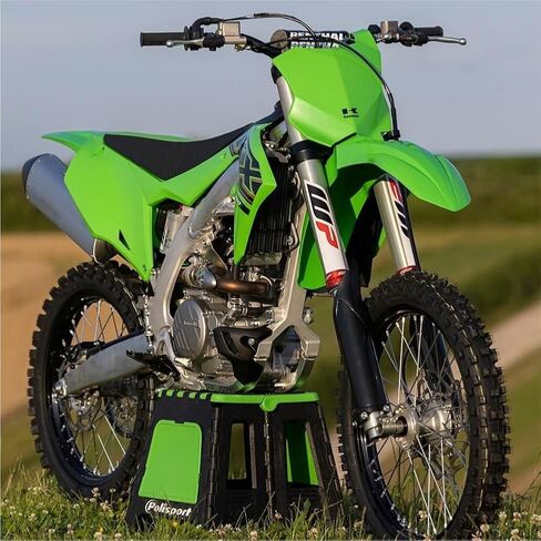Polisport Pital Pit Bike Stand - الوزن الخفيف والفضاء للدراجات النارية ، دراجات الأوساخ ، MX ، على الطرق الوعرة (FIM Motocross World Championship Stand Bike Stand) - Yellow in Saudi Arabia