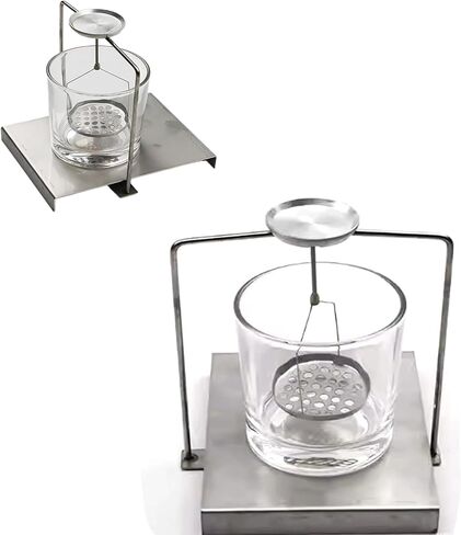 Density Specific Gravity Frame for All Lab Precision Balances | Metal Stand with Acrylic Beaker, 13x12cm Bracket for Solid & Liquid Density Testing in Kuwait