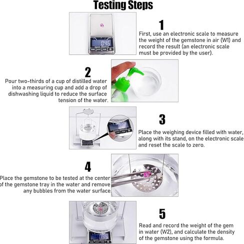 Density Specific Gravity Frame for All Lab Precision Balances | Metal Stand with Acrylic Beaker, 13x12cm Bracket for Solid & Liquid Density Testing in Kuwait