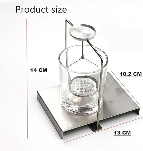 Density Specific Gravity Frame for All Lab Precision Balances | Metal Stand with Acrylic Beaker, 13x12cm Bracket for Solid & Liquid Density Testing in Kuwait