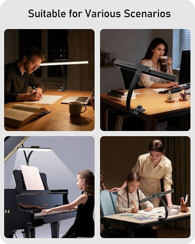 Glendan Piano Lights for Digital Piano and Grand Piano, Professional Led Clip lamp with Ambient Light, Memory Function,Piano Lamps for Sheet Music in Kuwait