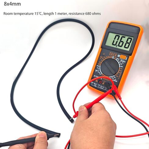 3FT 5/16" OD 5/32" ID Conductive Silicone Rubber Tube 8mm OD 4mm ID 1 Meter for Industrial, No Static Electricity in Kuwait