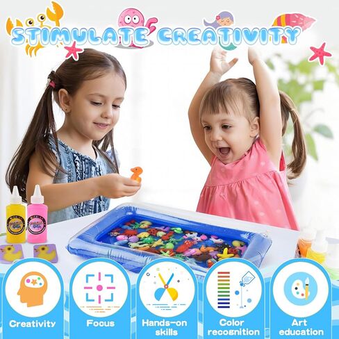 Magic Water Elf Toy Kit, Waters Pets, Aqua Fairy Water Gel Kit with 20 Magic Gels & 24 Shape Molds, DIY Squishy Maker , Summer Activities for Kids，Make Your Own Squishies Toys Crafts for Boys & Girls in Kuwait