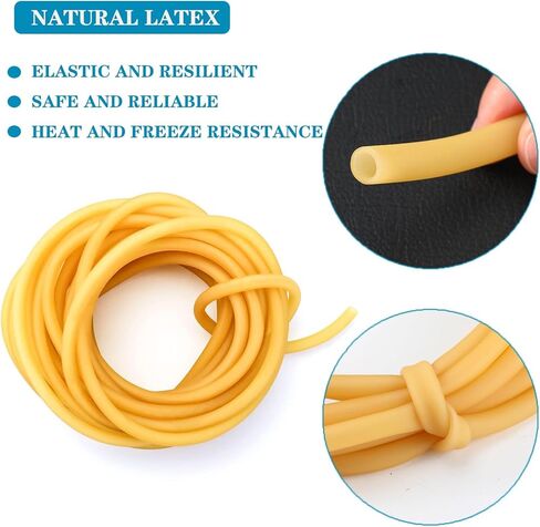 33FT أنابيب المطاط اللاتكس، أنبوب اللاتكس الطبيعي 3 / 8in OD 1 / 4in ID مقلاع الأنابيب الجراحية أنبوب المنجنيق خرطوم المطاط الرمح الفرقة قطعة واحدة مستمرة in Kuwait