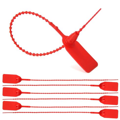 1050 PCS Red Numbered Security Zip Ties for Fire Extinguisher Plastic Tamper Evident Seal Tags Pull Tite Self-Locking Disposable Safety Locks in Saudi Arabia