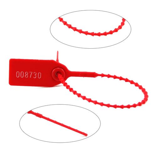 1050 PCS Red Numbered Security Zip Ties for Fire Extinguisher Plastic Tamper Evident Seal Tags Pull Tite Self-Locking Disposable Safety Locks in Saudi Arabia