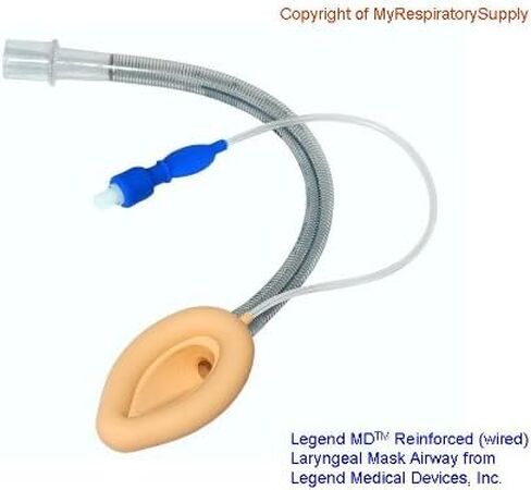 Reinforced Flexible Legend MD Laryngeal Mask LMA, Size 1.5, Reusable in Kuwait