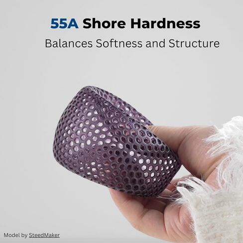 Siraya Tech Rebound 55A Black – Fast-Rebound 3D Printing Resin, High Elasticity, 55A Shore Hardness, Flexible & Shock-Absorbing – for Prototyping, Industrial & Consumer Applications (1kg) in Kuwait