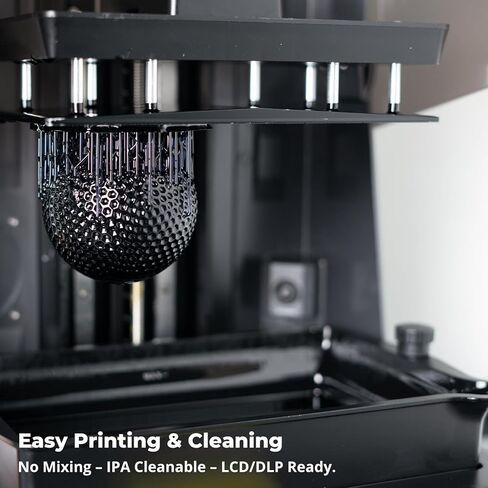 Siraya Tech Rebound 55A Black – Fast-Rebound 3D Printing Resin, High Elasticity, 55A Shore Hardness, Flexible & Shock-Absorbing – for Prototyping, Industrial & Consumer Applications (1kg) in Kuwait