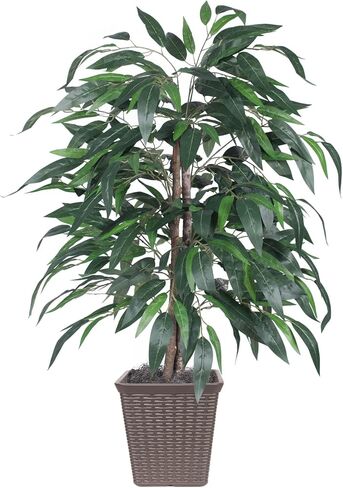 Vickerman 4' Artificial Mango Bush, Brown Square Plastic Container in Kuwait