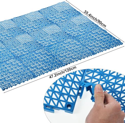 12 قطعة من المنصات البلاستيكية خفيفة الوزن القابلة للتعشيش، منصة بلاستيكية للتخزين في الطابق السفلي من الداخل والخارج، تبقي البضائع بعيدًا عن الجوانب السفلية الرطبة (11.8 بوصة * 11.8 بوصة) in Kuwait