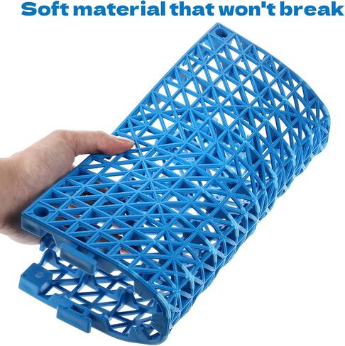 12 قطعة من المنصات البلاستيكية خفيفة الوزن القابلة للتعشيش، منصة بلاستيكية للتخزين في الطابق السفلي من الداخل والخارج، تبقي البضائع بعيدًا عن الجوانب السفلية الرطبة (11.8 بوصة * 11.8 بوصة) in Kuwait