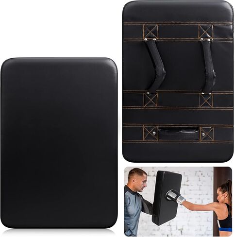 Dunzy Sports Blocking Pads 24 x 16 Inch Training Kick Pad Standard Basketball Contact Pad with Handles for Soccer Football Hockey Martial Arts MMA Karate Kickboxing Lacrosse Practice, Black in Saudi Arabia