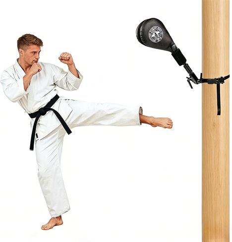 Taekwondo Kick Pad Target, Kicking Pads with Mounting Bracket for Martial Arts Training Tae Kwon Do Karate Kickboxing, Hands-Free in Saudi Arabia