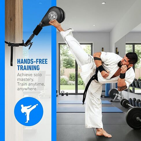 Taekwondo Kick Pad Target, Kicking Pads with Mounting Bracket for Martial Arts Training Tae Kwon Do Karate Kickboxing, Hands-Free in Saudi Arabia