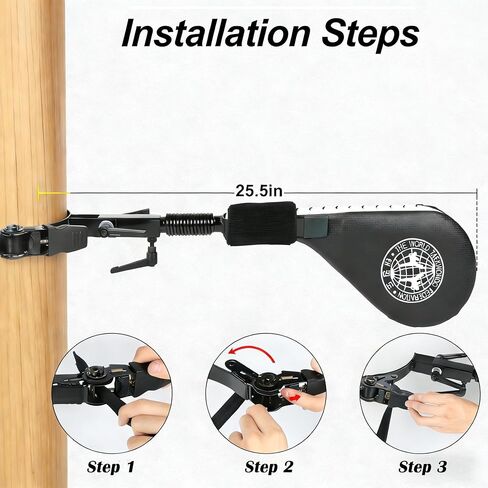 Taekwondo Kick Pad Target, Kicking Pads with Mounting Bracket for Martial Arts Training Tae Kwon Do Karate Kickboxing, Hands-Free in Saudi Arabia