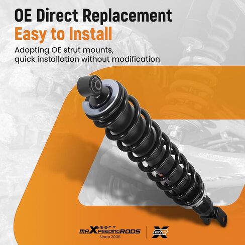 maXpeedingrods Rear Shock Fit for Honda Rancher TRX420FA BR 2014-2023, for Honda Rancher ES TRX420FE BR 2014-2023, for Honda Rancher TRX420FM BR 2014-2023, 52400-HR3-A21 Monotube Absorber, Black in Saudi Arabia