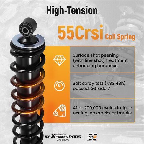 maXpeedingrods Rear Shock Fit for Honda Rancher TRX420FA BR 2014-2023, for Honda Rancher ES TRX420FE BR 2014-2023, for Honda Rancher TRX420FM BR 2014-2023, 52400-HR3-A21 Monotube Absorber, Black in Saudi Arabia