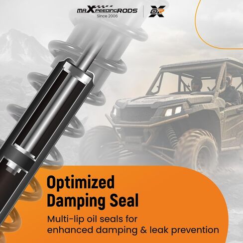 maXpeedingrods Rear Shock Fit for Honda Rancher TRX420FA BR 2014-2023, for Honda Rancher ES TRX420FE BR 2014-2023, for Honda Rancher TRX420FM BR 2014-2023, 52400-HR3-A21 Monotube Absorber, Black in Saudi Arabia
