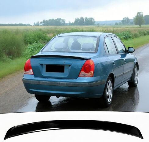 Rear Trunk Spoiler Wing Fit for Hyundai Elantra 2021-2024 SE/SEL/Limited Gloss Black N-Line Style Decklid Lip Exterior Accessories in Saudi Arabia