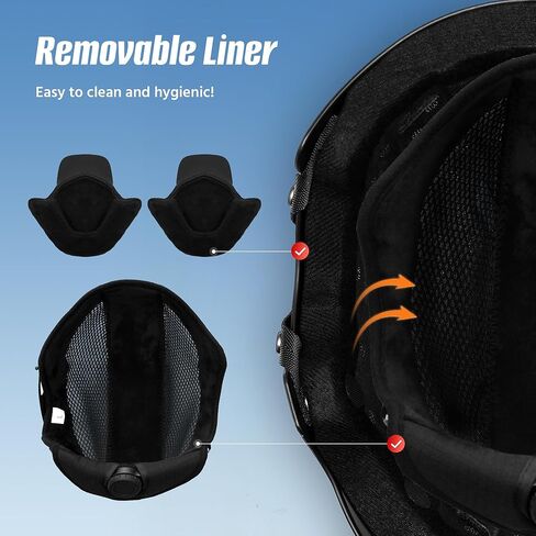 LUMDEER Ski Helmet with 2 in 1 Visor Goggles, UV Protection Snowboard Helmet, Certified Ajustable Snow Sport Helmets for Men Women Skiing, Skating, Snowboarding in Saudi Arabia