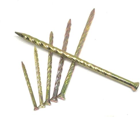 Stainless Steel Hardware Nails, Floor Nail, Thread Twist 2.5, Woodworking Steel Nails, Solid Wood Wooden Planks-3.4 * 80 63pcs(2.5 * 50 * 186pcs) in Saudi Arabia