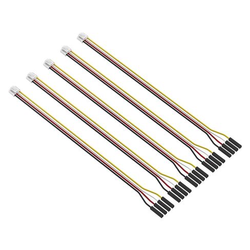 HY2.0-4Pin to 2.54mm Pitch 1P Female Connector, 20cm Length, Tinned Copper Wire, 1007 24#AWG Standard Cable in Kuwait