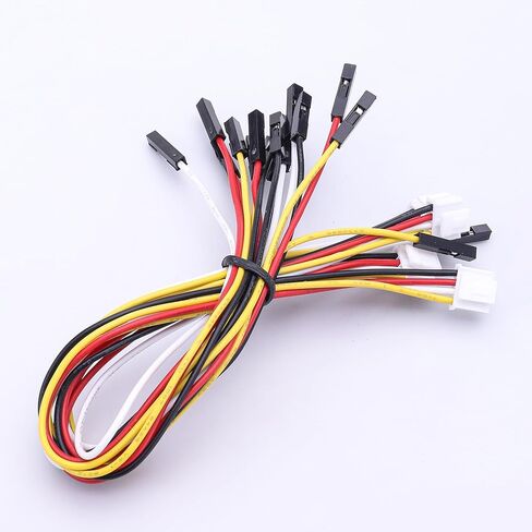 HY2.0-4Pin to 2.54mm Pitch 1P Female Connector, 20cm Length, Tinned Copper Wire, 1007 24#AWG Standard Cable in Kuwait