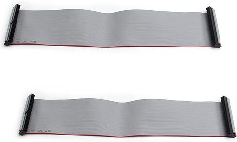 Fielect 2pcs IDC 50 Pin Connector Gray Wire Flat Ribbon Cable Connector Length 30cm 2.54mm Pitch in Saudi Arabia