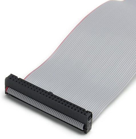Fielect 2pcs IDC 50 Pin Connector Gray Wire Flat Ribbon Cable Connector Length 30cm 2.54mm Pitch in Saudi Arabia