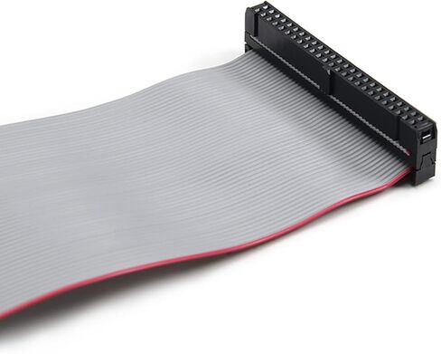 Fielect 2pcs IDC 50 Pin Connector Gray Wire Flat Ribbon Cable Connector Length 30cm 2.54mm Pitch in Saudi Arabia