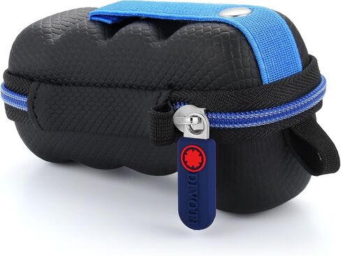 Divoti Asthma Inhaler Travel Case with Secure Clip-on Keychain Carabiner, Includes Inhaler Holder Case Only -Black in Saudi Arabia