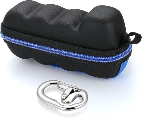 Divoti Asthma Inhaler Travel Case with Secure Clip-on Keychain Carabiner, Includes Inhaler Holder Case Only -Black in Kuwait