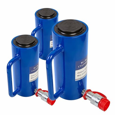 AMZCNC 20 Ton Hydraulic Cylinder Ram Single Acting 6 Inch Stroke 20T Hydraulic Cylinder Jack Lifting Jack Ram Portable Single Acting Lifting Cylinders with 6 inch Stroke in Saudi Arabia