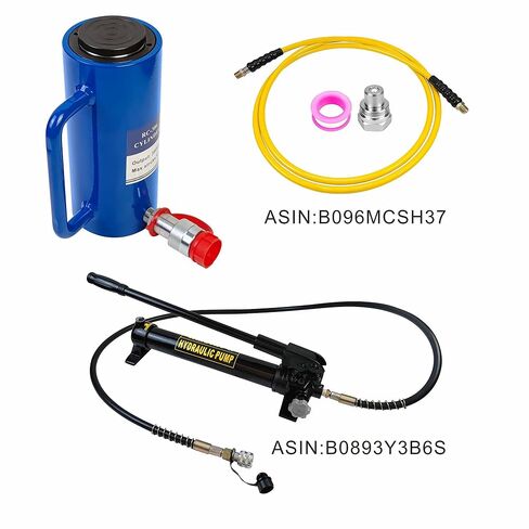 AMZCNC 20 Ton Hydraulic Cylinder Ram Single Acting 6 Inch Stroke 20T Hydraulic Cylinder Jack Lifting Jack Ram Portable Single Acting Lifting Cylinders with 6 inch Stroke in Saudi Arabia