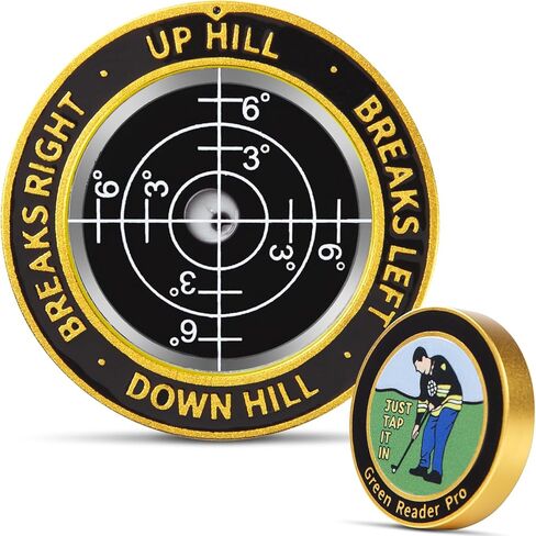 High Precision Golf Green Reader Funny Ball Marker Golf Putt Training Aid Bubble Level Golf Accessories Gifts for Men Women in Kuwait