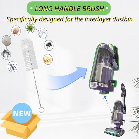 فلتر قطع غيار Shark AZ4002 متوافق مع Shark Detect Pro Max Upright Vacuum AZ4000 AZ4002 AZ4000C - 1 مرشحات HEPA 3 مرشحات رغوة ولباد 1 فرشاة تنظيف in Kuwait