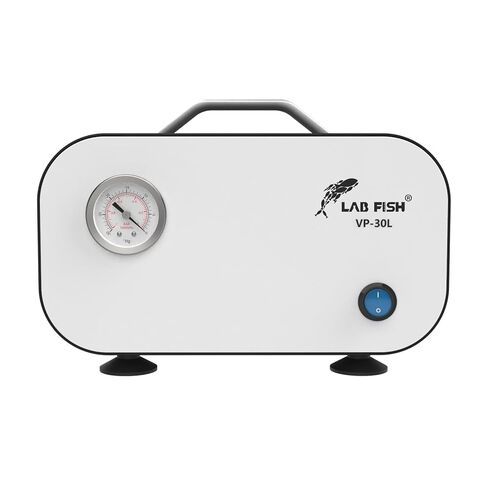 LAB FISH Adjustable Pressure Vacuum Pump 30L/min Portable Oilless Diaphragm Vacuum Filtration W/Rubber Tube Positive & Negative Pressure,110V-220V in Kuwait