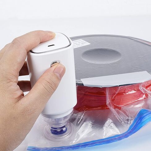 Auto Vacuum Bag Pump, 5V 90W Rechargeable Portable Electric Vacuum Sealed Compression Pump Handheld Electric Air Pump Vacuum Storage Bag Pump for Vacuum Food Bags 3D Printing Consumables in Saudi Arabia