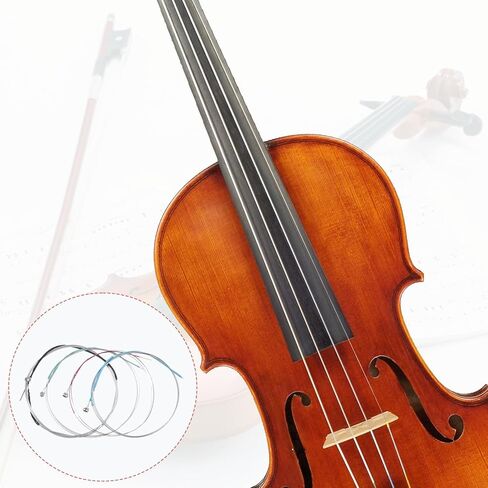 20 Pcs Violin Strings Full Set Violin Strings Universal String for 4/4 3/4 Size Stainless Core with Ball End in Saudi Arabia