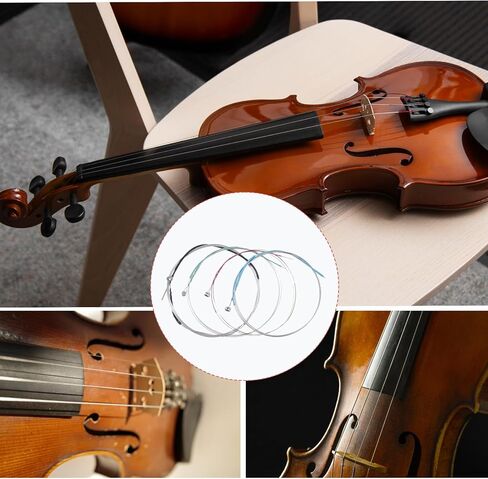 20 Pcs Violin Strings Full Set Violin Strings Universal String for 4/4 3/4 Size Stainless Core with Ball End in Saudi Arabia