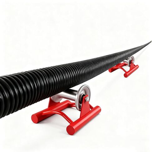 حبل سحب كابل عالي التحمل لتركيب الطاقة، حبل تغذية كابل جميع اللحوم، عجلة من سبائك الألومنيوم بقطر 5.5 بوصة (بكرة أرضية) in Kuwait