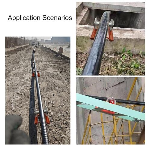 حبل سحب كابل عالي التحمل لتركيب الطاقة، حبل تغذية كابل جميع اللحوم، عجلة من سبائك الألومنيوم بقطر 5.5 بوصة (بكرة أرضية) in Kuwait