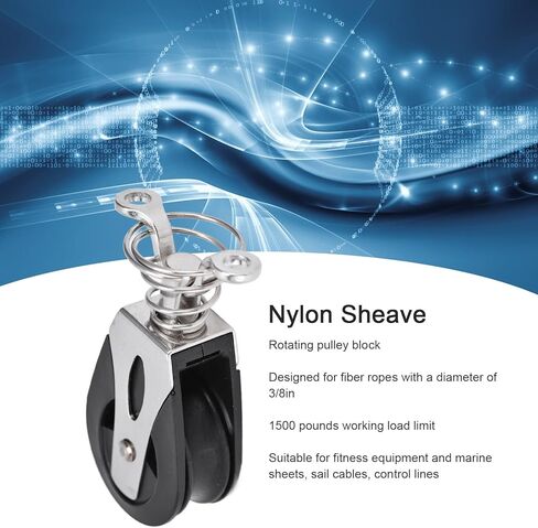 Sailboat Rigging Pulleys 316 Stainless Steel, Nylon Nylon Sheave Sheave Block Head Nylon Sailboat Plain Bearing Pulley 316 Stainless Steel Marineade Sheave Block Head in Kuwait