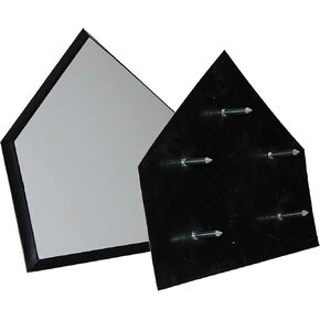 Trigon Sports Official Save-A-Leg Home Plate for Baseball & Softball, Heavy-duty Molded Rubber Home Plate with Ground Spikes, Beveled Edges for Safe Sliding in Kuwait